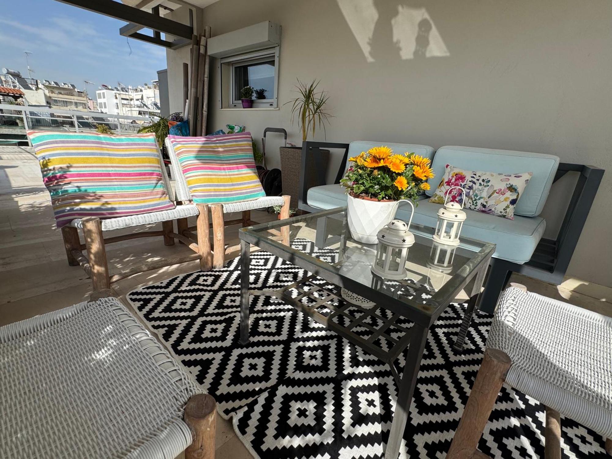 Apartamento Sea Horizon Penthouse Flat Atenas Exterior foto